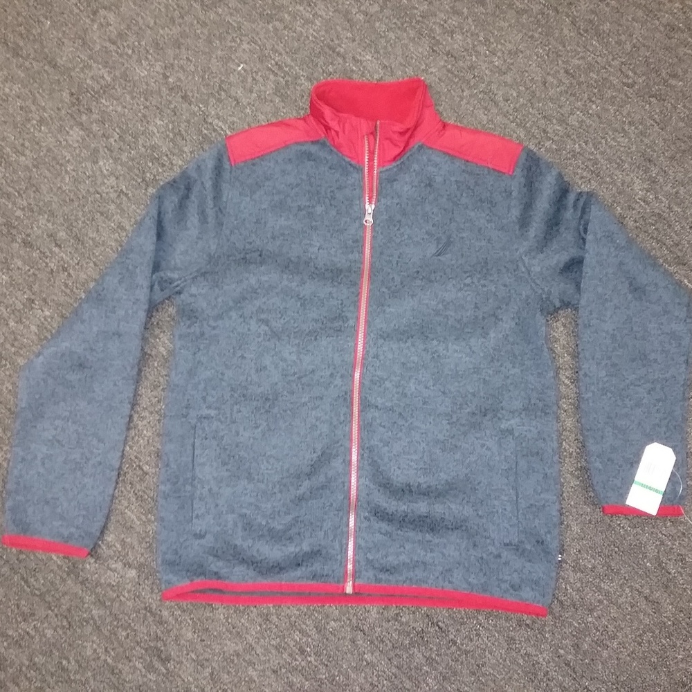 Boys Nautica Navy/Red Zip Jacket-New with Tags-Free Shipping - Picture 8 of 10